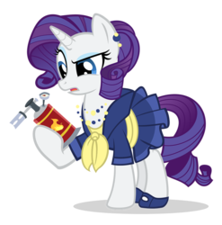 Size: 900x910 | Tagged: safe, artist:pixelkitties, rarity, g4, blowtorch, clothes, dress, female, simple background, solo, transparent background