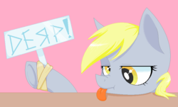 Size: 799x482 | Tagged: safe, artist:bigmoon206, derpy hooves, pegasus, pony, g4, derp, female, mare, pixel art, solo, tongue out