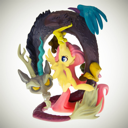 Size: 900x900 | Tagged: safe, discord, fluttershy, g4, welovefine