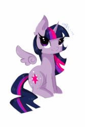 Size: 640x960 | Tagged: safe, artist:kaneki-bae, twilight sparkle, alicorn, pony, g4, female, mare, solo, twilight sparkle (alicorn)