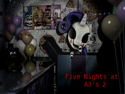 Size: 640x480 | Tagged: safe, rarity, robot, five nights at aj's, g4, 3d, animatronic, applefreddy fazjack's pizzeria, female, five nights at aj's 2, five nights at freddy's, puppet, rarionette, rarity puppet, solo, the puppet
