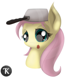 Size: 1488x1656 | Tagged: safe, artist:allyster-black, fluttershy, pony, g4, :p, cute, derp, female, looking at you, portrait, pot, silly, silly pony, simple background, smiling, solo, tongue out, transparent background