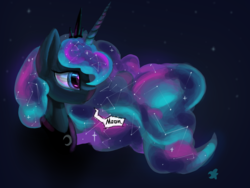 Size: 2000x1504 | Tagged: safe, artist:darkflame75, princess luna, alicorn, pony, lunadoodle, g4, female, solo