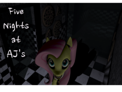 Size: 640x480 | Tagged: safe, fluttershy, pony, robot, robot pony, five nights at aj's, g4, 3d, animatronic, crossover, female, five nights at freddy's, flutterchica, looking at you, solo