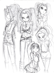 Size: 700x955 | Tagged: artist needed, safe, adagio dazzle, aria blaze, sonata dusk, equestria girls, g4, sketch