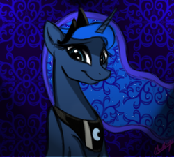 Size: 500x450 | Tagged: safe, artist:xxmarkingxx, princess luna, g4, female, smiling, solo