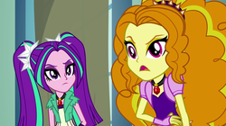 Size: 1904x1064 | Tagged: safe, screencap, adagio dazzle, aria blaze, equestria girls, g4, my little pony equestria girls: rainbow rocks, animation error, derp, great moments in animation