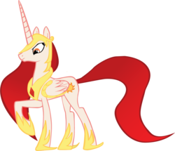 Size: 901x774 | Tagged: safe, artist:sircinnamon, nightmare star, princess celestia, g4, female, solo