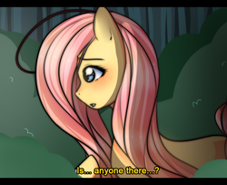 Size: 800x650 | Tagged: safe, artist:shi-long-lang, fluttershy, g4, dialogue, female, solo