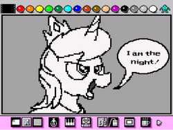 Size: 800x600 | Tagged: safe, artist:bseller293, princess luna, g4, i am the night, mario paint, night