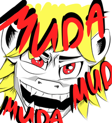 Size: 1280x1411 | Tagged: safe, artist:gapaot, vampire, dio brando, jojo's bizarre adventure, muda, ponified