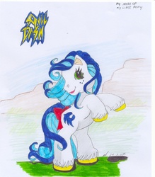 Size: 1700x1938 | Tagged: safe, artist:lana56, pony, g3, female, male, ponified, solo, sonic the hedgehog, sonic the hedgehog (series), traditional art