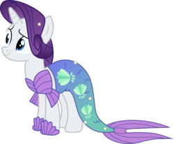 Size: 3054x2520 | Tagged: safe, artist:timelordomega, rarity, pony, unicorn, g4, scare master, clothes, costume, dress, female, high res, horn, mare, mermarity, nightmare night, nightmare night costume, rarity's mermaid dress, simple background, solo, transparent background, vector