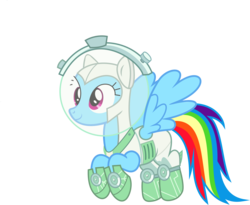 Size: 2513x2056 | Tagged: safe, artist:timelordomega, rainbow dash, pegasus, pony, g4, scare master, astrodash, astronaut, clothes, costume, female, helmet, high res, nightmare night, nightmare night costume, simple background, solo, spacesuit, transparent background, vector
