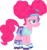 Size: 2566x2733 | Tagged: safe, artist:timelordomega, pinkie pie, g4, my little pony: friendship is magic, scare master, alternate hairstyle, clothes, costume, face paint, female, headband, high res, nightmare night, nightmare night costume, pinkie puffs, roller skates, shorts, simple background, solo, transparent background, vector