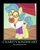 Size: 600x750 | Tagged: safe, edit, edited screencap, screencap, charity kindheart, pony, g4, made in manehattan, my little pony: friendship is magic, care bears, demotivational poster, meme, motivational poster, mouth hold, solo