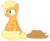 Size: 7000x5800 | Tagged: safe, artist:tardifice, applejack, g4, absurd resolution, female, raised hoof, simple background, sitting, solo, transparent background, vector, wide eyes