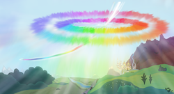 Size: 3700x2000 | Tagged: safe, artist:machstyle, canterlot, high res, solo, sonic rainboom