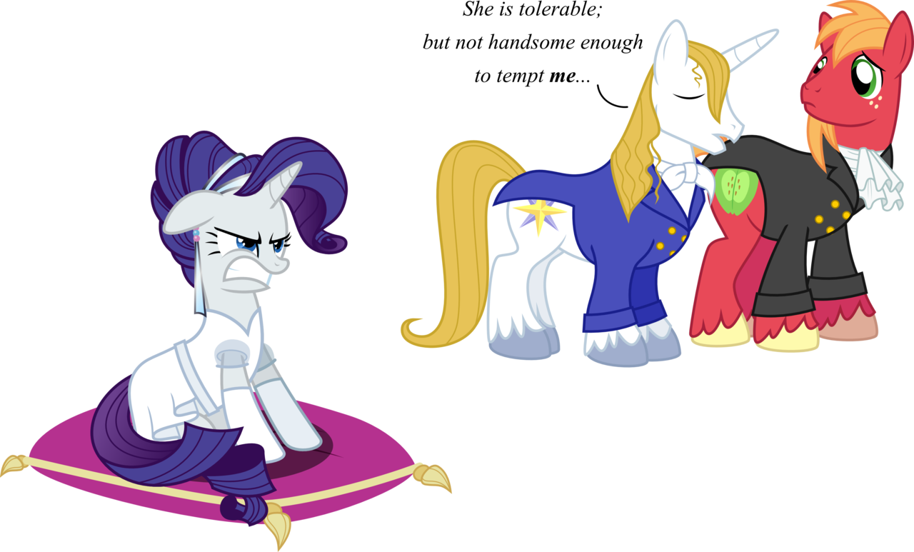 safe, artist:kaylathehedgehog, big macintosh, prince <b>blueblood</b>, rarity, ear...