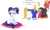 Size: 3702x2235 | Tagged: safe, artist:kaylathehedgehog, big macintosh, prince blueblood, rarity, earth pony, pony, unicorn, g4, female, high res, male, mare, pride and prejudice, simple background, stallion, transparent background