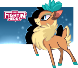 Size: 1784x1560 | Tagged: safe, artist:xwhitedreamsx, velvet (tfh), deer, reindeer, them's fightin' herds, community related, female, simple background, solo, transparent background