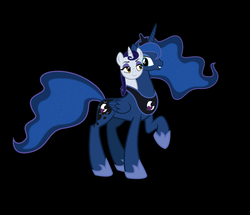 Size: 3977x3425 | Tagged: safe, artist:theunknowenone1, moonlight raven, princess luna, pony, unicorn, g4, black background, conjoined, female, fusion, hanging out, high res, lesbian, mare, moonluna, shipping, simple background, two heads