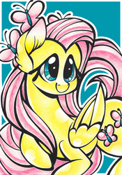 Size: 1024x1463 | Tagged: safe, artist:j-lin-mlp, part of a set, fluttershy, g4, female, solo, traditional art