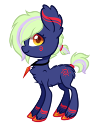 Size: 429x571 | Tagged: safe, artist:pinipy, oc, oc only, earth pony, pony, chibi, coltergeist, cute, female, mare, solo