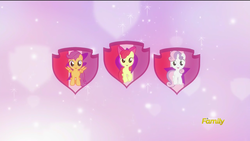 Size: 1920x1080 | Tagged: safe, screencap, apple bloom, scootaloo, sweetie belle, crusaders of the lost mark, g4, cutie mark, cutie mark crusaders, the cmc's cutie marks