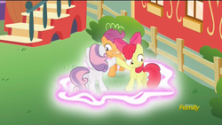 Size: 1920x1080 | Tagged: safe, screencap, apple bloom, scootaloo, sweetie belle, crusaders of the lost mark, g4, cutie mark crusaders