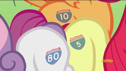 Size: 1920x1080 | Tagged: safe, edit, edited screencap, screencap, apple bloom, scootaloo, sweetie belle, crusaders of the lost mark, g4, california, cutie mark crusaders, interstate highway sign, the cmc's cutie marks, the cmc's new cutie mark meme