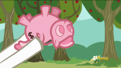 Size: 1920x1080 | Tagged: safe, screencap, pipsqueak, crusaders of the lost mark, g4, animated, loop, piggy bank