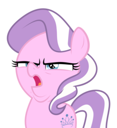 Size: 3000x3273 | Tagged: dead source, safe, artist:mit-boy, diamond tiara, earth pony, pony, crusaders of the lost mark, g4, arin hanson face, double chin, female, filly, foal, high res, open mouth, simple background, solo, that was fast, transparent background, vector