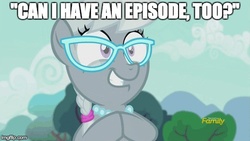 Size: 500x281 | Tagged: safe, screencap, silver spoon, crusaders of the lost mark, g4, cute, female, image macro, meme, silver squee, silverbetes, solo