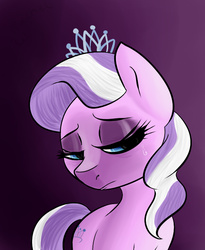 Size: 589x720 | Tagged: safe, artist:p0n1es, diamond tiara, crusaders of the lost mark, g4, crying, depressed, female, sad, solo, the pony i want to be