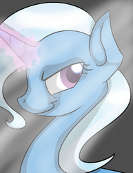 Size: 1024x1325 | Tagged: safe, artist:armouredsketch, trixie, pony, unicorn, g4, female, magic, mare, smiling, solo