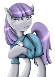 Size: 1024x1440 | Tagged: safe, artist:baffleddingo, boulder (g4), maud pie, g4, clothes, dress, female, looking over shoulder, raised hoof, simple background, solo, transparent background