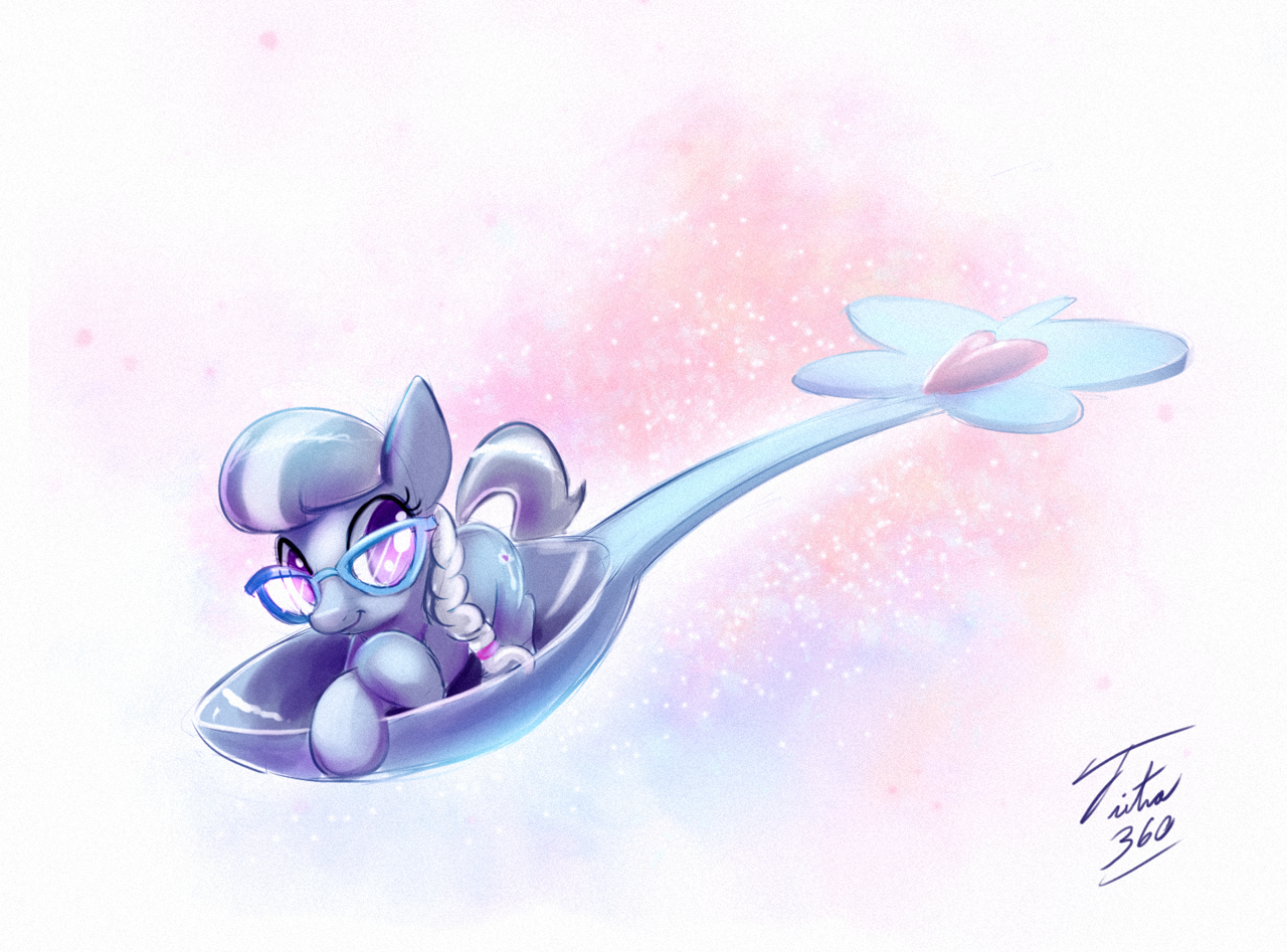 Silver Poonool #999242 - safe, artist:tsitra360, silver spoon, earth pony, pony, g4 ...