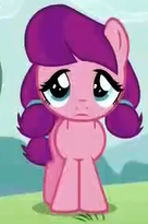 Size: 136x205 | Tagged: safe, screencap, lily longsocks, earth pony, pony, crusaders of the lost mark, g4, adorasocks, cropped, cute, female, filly, foal, lilydorable, picture for breezies, sad, solo