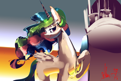 Size: 6000x4000 | Tagged: safe, artist:alumx, princess celestia, g4, drunk, female, solo