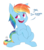 Size: 1600x1800 | Tagged: safe, artist:notenoughapples, rainbow dash, g4, bragging, female, simple background, sitting, solo, transparent background