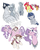 Size: 1600x2000 | Tagged: safe, artist:skitea, apple bloom, diamond tiara, rumble, scootaloo, silver spoon, sweetie belle, oc, oc:platinum parallax, oc:silver lining, earth pony, pegasus, pony, unicorn, g4, colt, cutie mark crusaders, female, jewelry, male, mare, necklace, offspring, older, older apple bloom, older diamond tiara, older rumble, older scootaloo, older silver spoon, older sweetie belle, parent:diamond tiara, parent:featherweight, parent:pipsqueak, parent:rumble, parent:silver spoon, parents:feathertiara, parents:piptiara, parents:rumblespoon, piptiara, rumblespoon, shipping, simple background, stallion, straight, white background