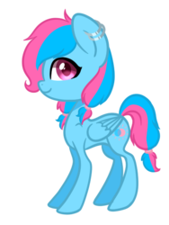 Size: 429x571 | Tagged: safe, artist:pinipy, oc, oc only, pegasus, pony, chibi, cute, female, mare, solo