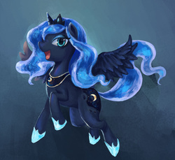 Size: 1200x1100 | Tagged: safe, artist:student13, princess luna, g4, female, pixiv, solo