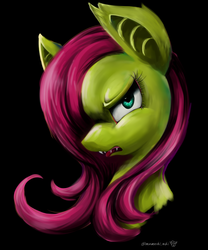 Size: 1000x1200 | Tagged: safe, artist:potetecyu_to, fluttershy, bat pony, pony, g4, female, flutterbat, solo