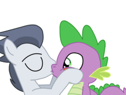 Size: 1024x768 | Tagged: safe, artist:ripped-ntripps, rumble, spike, g4, and then spike was gay, colt, foal, gay, kiss on the lips, kissing, male, ship:rumblespike, shipping, spike gets all the stallions
