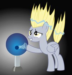 Size: 2400x2500 | Tagged: safe, artist:snapshot1994, derpy hooves, pegasus, pony, g4, slice of life (episode), female, high res, mare, plasma ball, solo