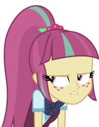 Size: 7000x8973 | Tagged: safe, artist:luckreza8, sour sweet, equestria girls, g4, my little pony equestria girls: friendship games, .svg available, absurd resolution, bowtie, clothes, crystal prep academy, crystal prep academy uniform, crystal prep shadowbolts, female, freckles, inkscape, school uniform, simple background, solo, transparent background, vector