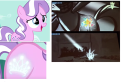 Size: 1001x656 | Tagged: safe, screencap, coloratura, diamond tiara, crusaders of the lost mark, g4, the mane attraction, rara