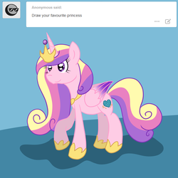 Size: 3000x3000 | Tagged: safe, artist:bigmackintosh, princess cadance, alicorn, pony, g4, female, high res, request, solo, tumblr